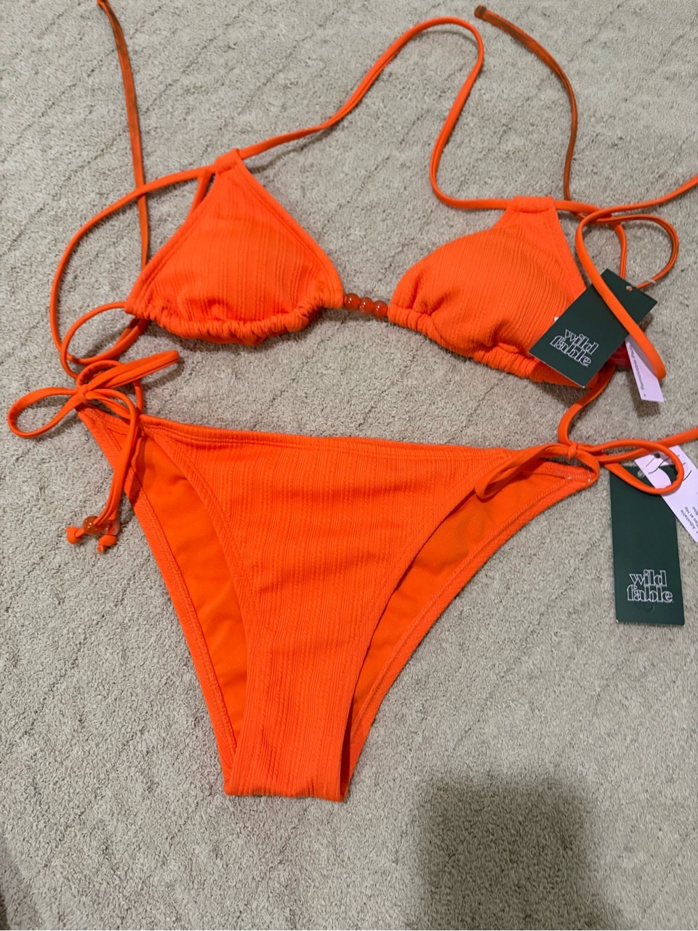 NEW Orange bikini set
